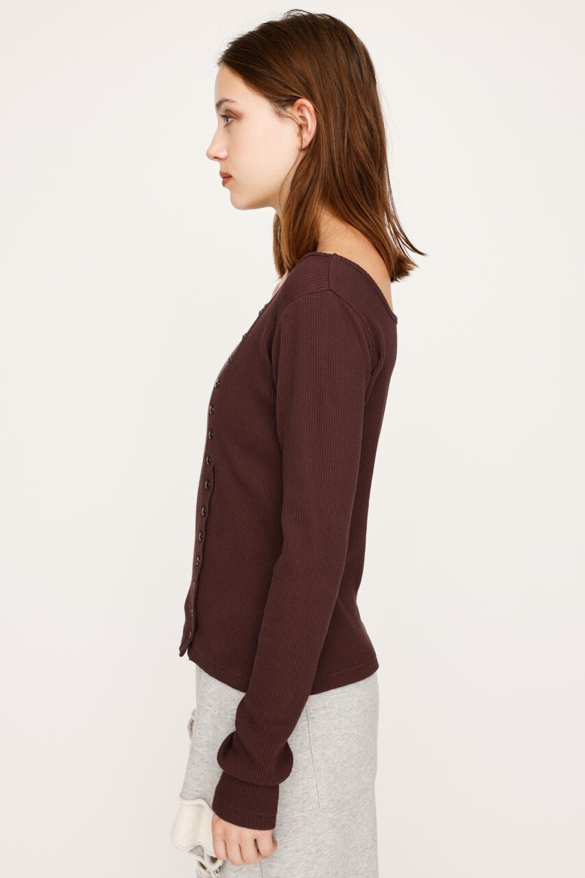 SLY「ASYMMETRY BUTTON トップス」|Tシャツ・カットソー|