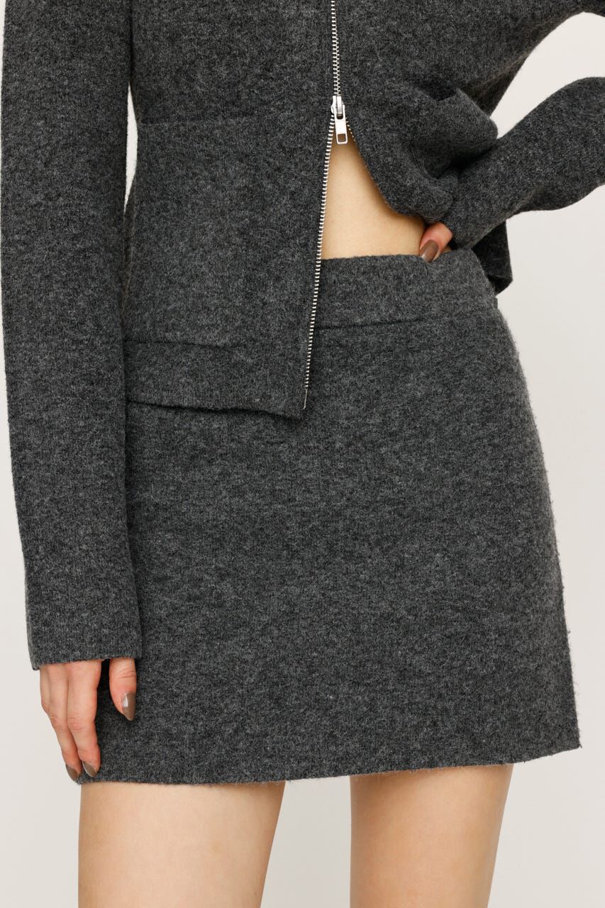SLY「SHORTS IN KNIT ショートスカート」|スカート|T.GRY