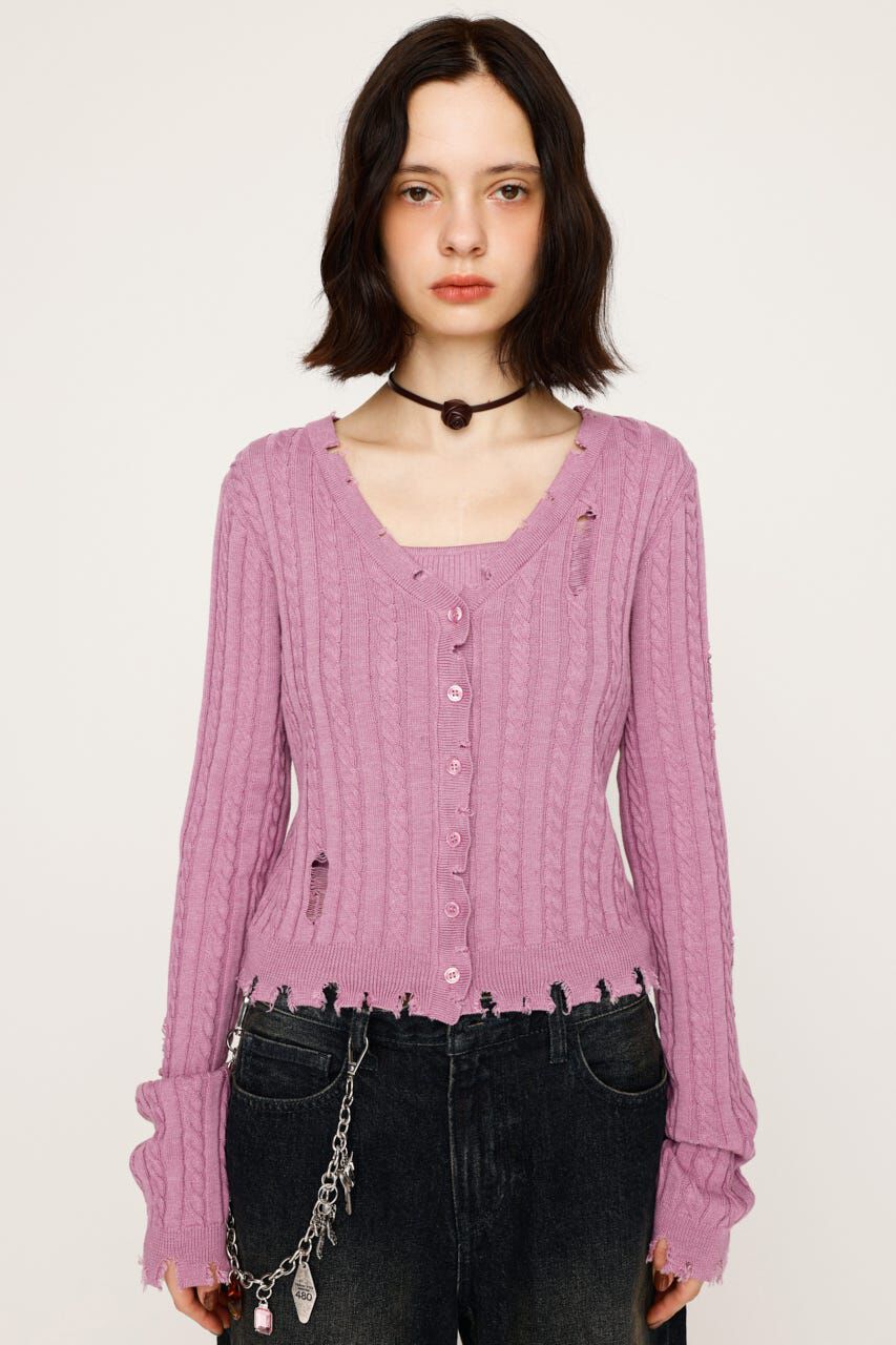 SLY「V／N CRASH 2P トップス」|ニット・セーター|