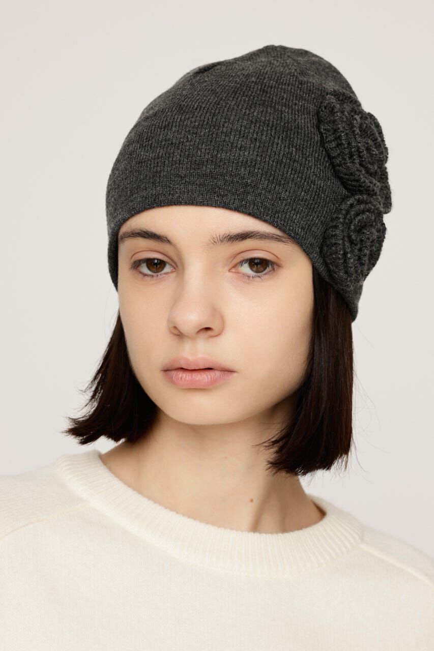 SLY「FLOWER MOTIF KNIT BEANIE」|その他|