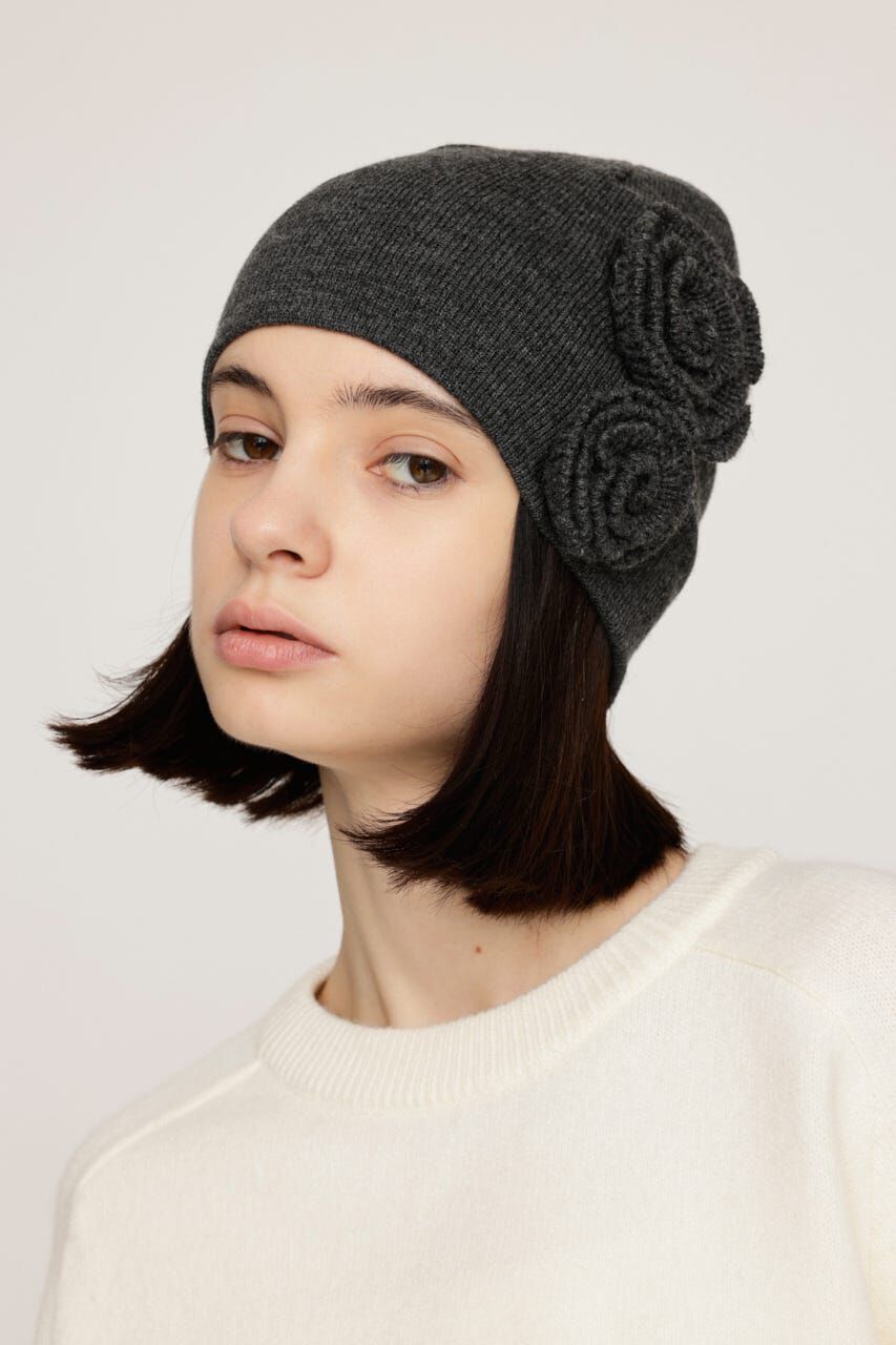 SLY「FLOWER MOTIF KNIT BEANIE」|その他|