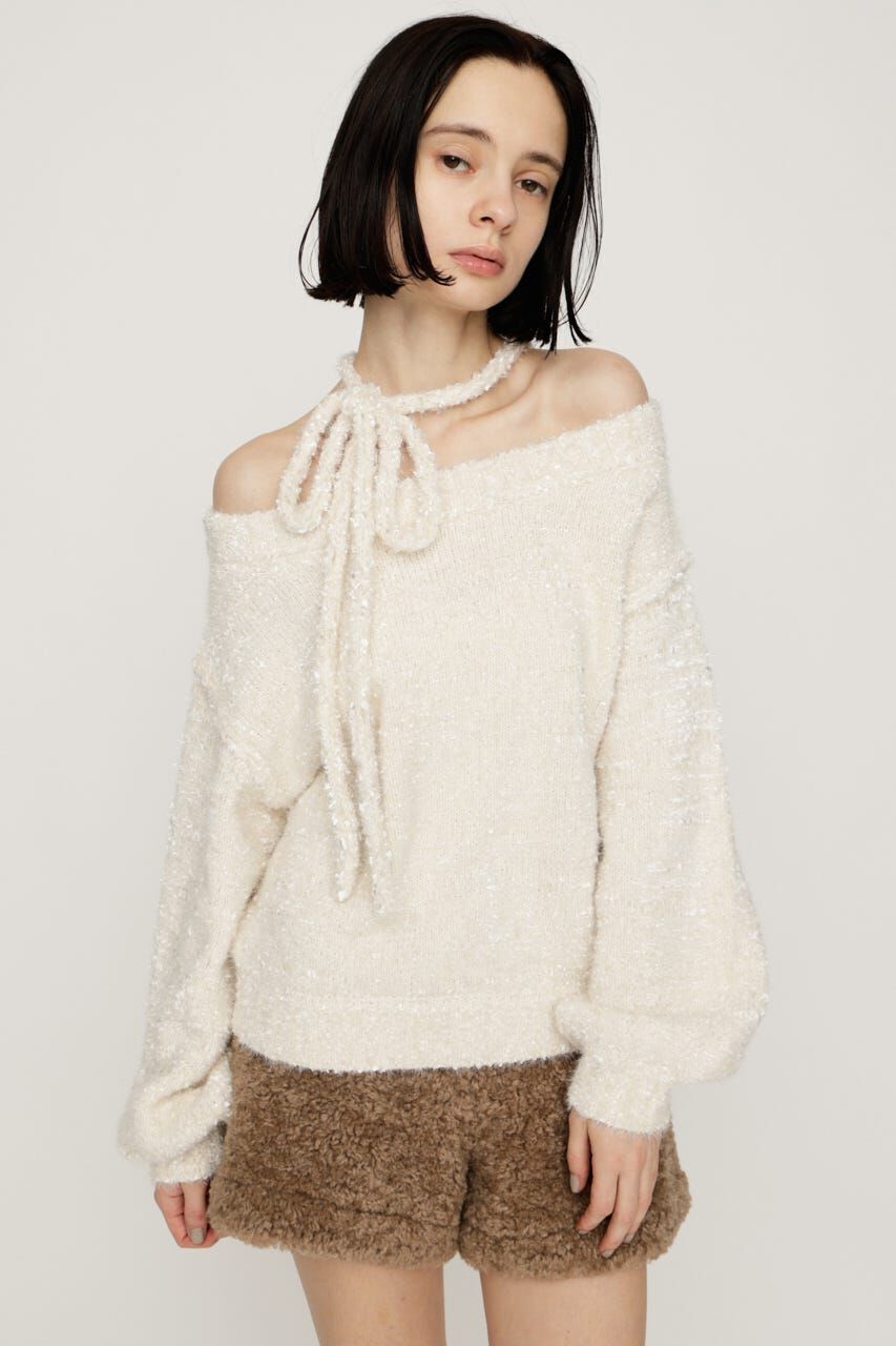 SLY「2WAY SHOULDER KNIT トップス」|ニット・セーター|