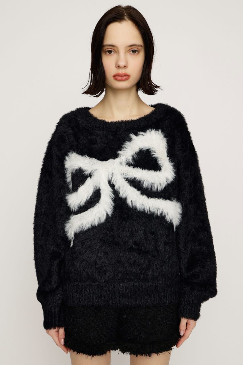 SLY「ONE SHOULDER RIBBON KNIT トップス」|ニット・セーター|