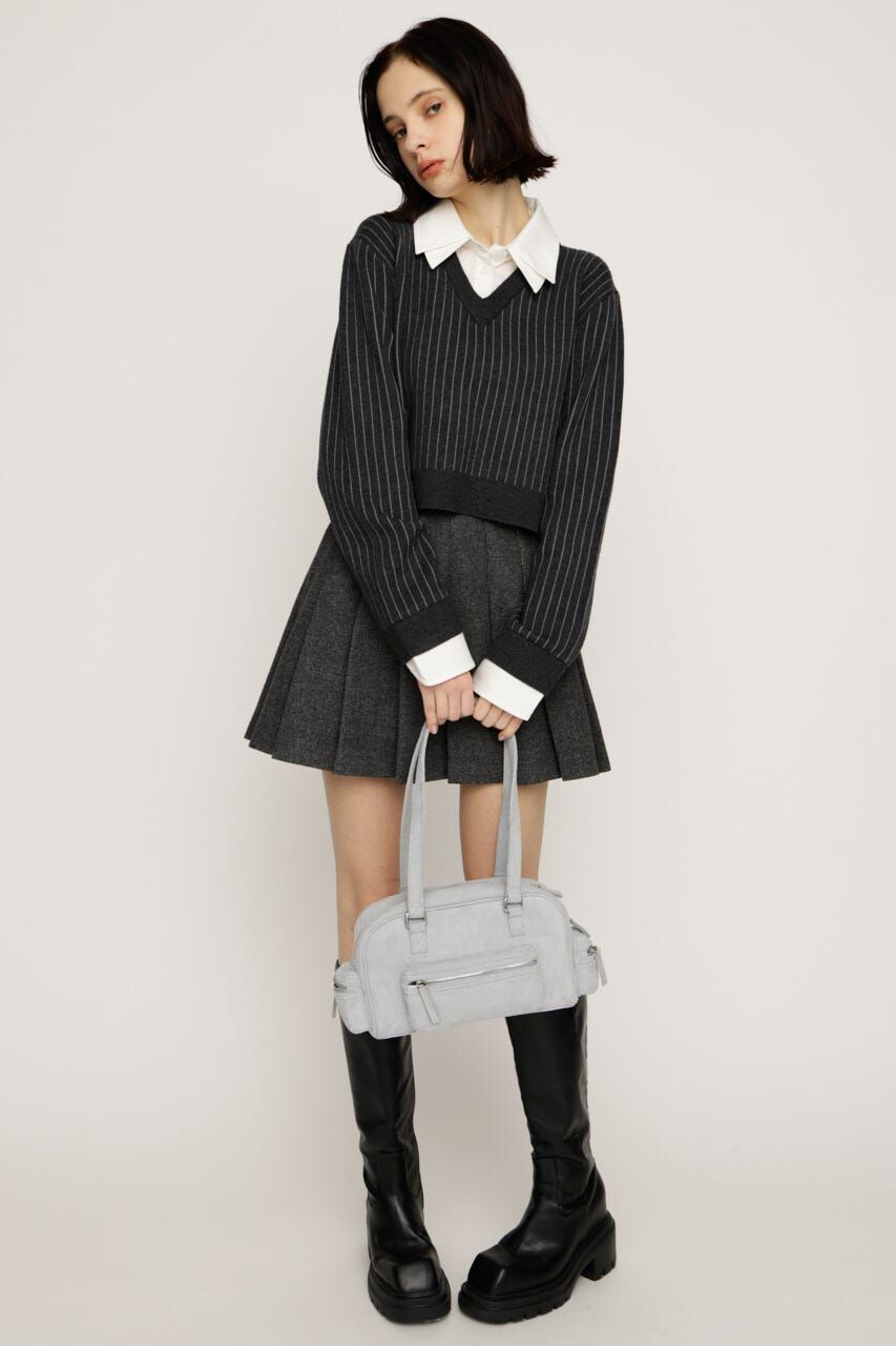 SLY「LAYERED LIKE CROP KNIT トップス」|ニット・セーター|