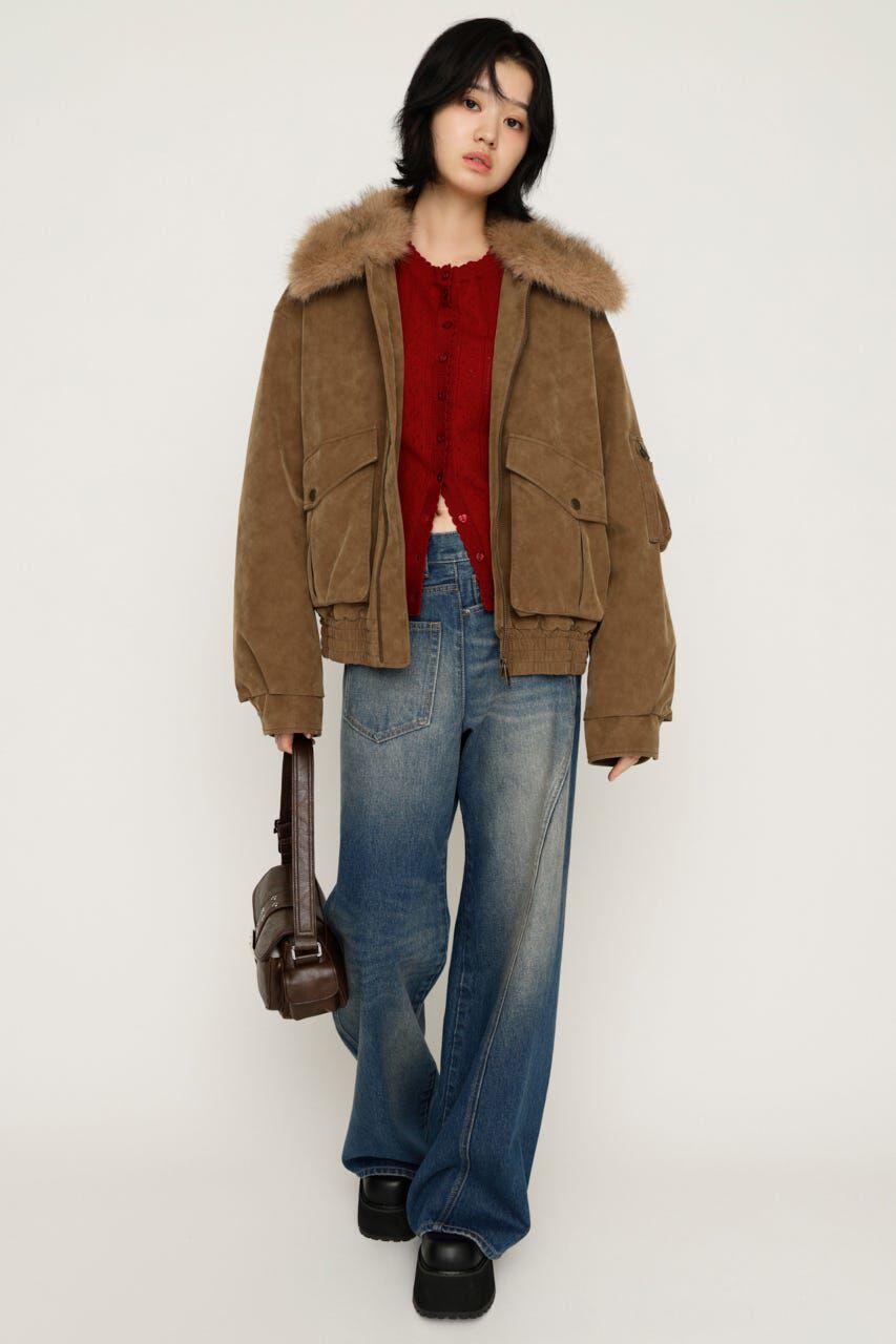 SLY「WASHED PUFFER ブルゾン」|ブルゾン・スタジャン|