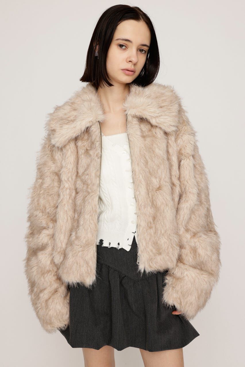 SLY「BIG COLLAR FUR S／コート」|その他|IVOY3