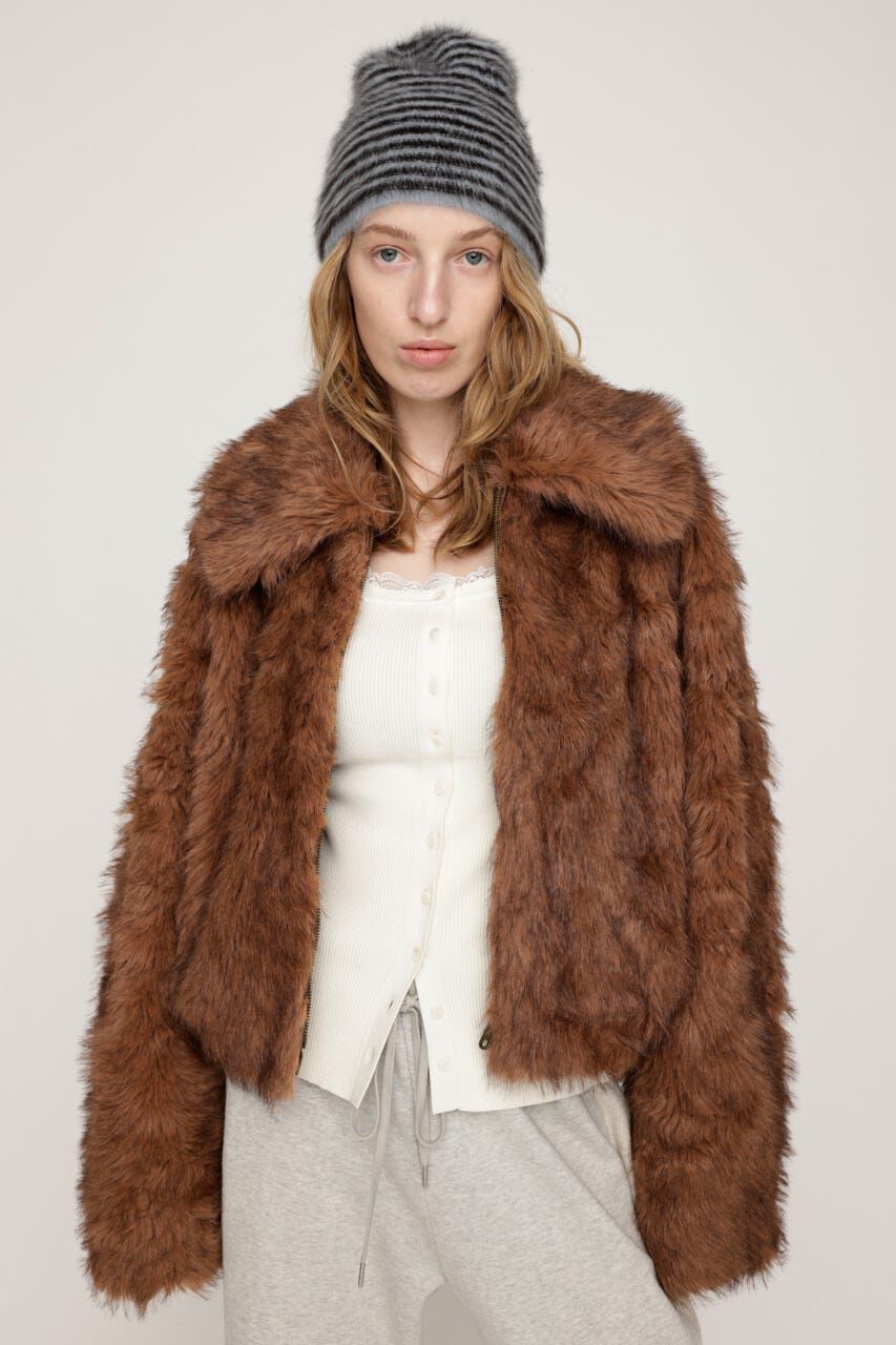 SLY「BIG COLLAR FUR S／コート」|その他|