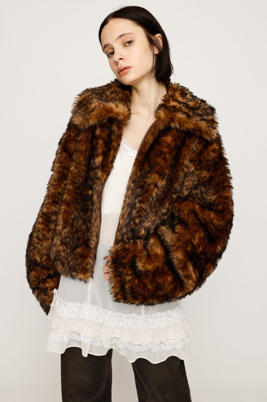 SLY「BIG COLLAR FUR S／コート」|その他|