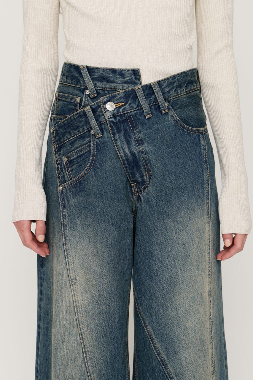 SLY「J／W SWITCHING STRAIGHT パンツ」|デニム|