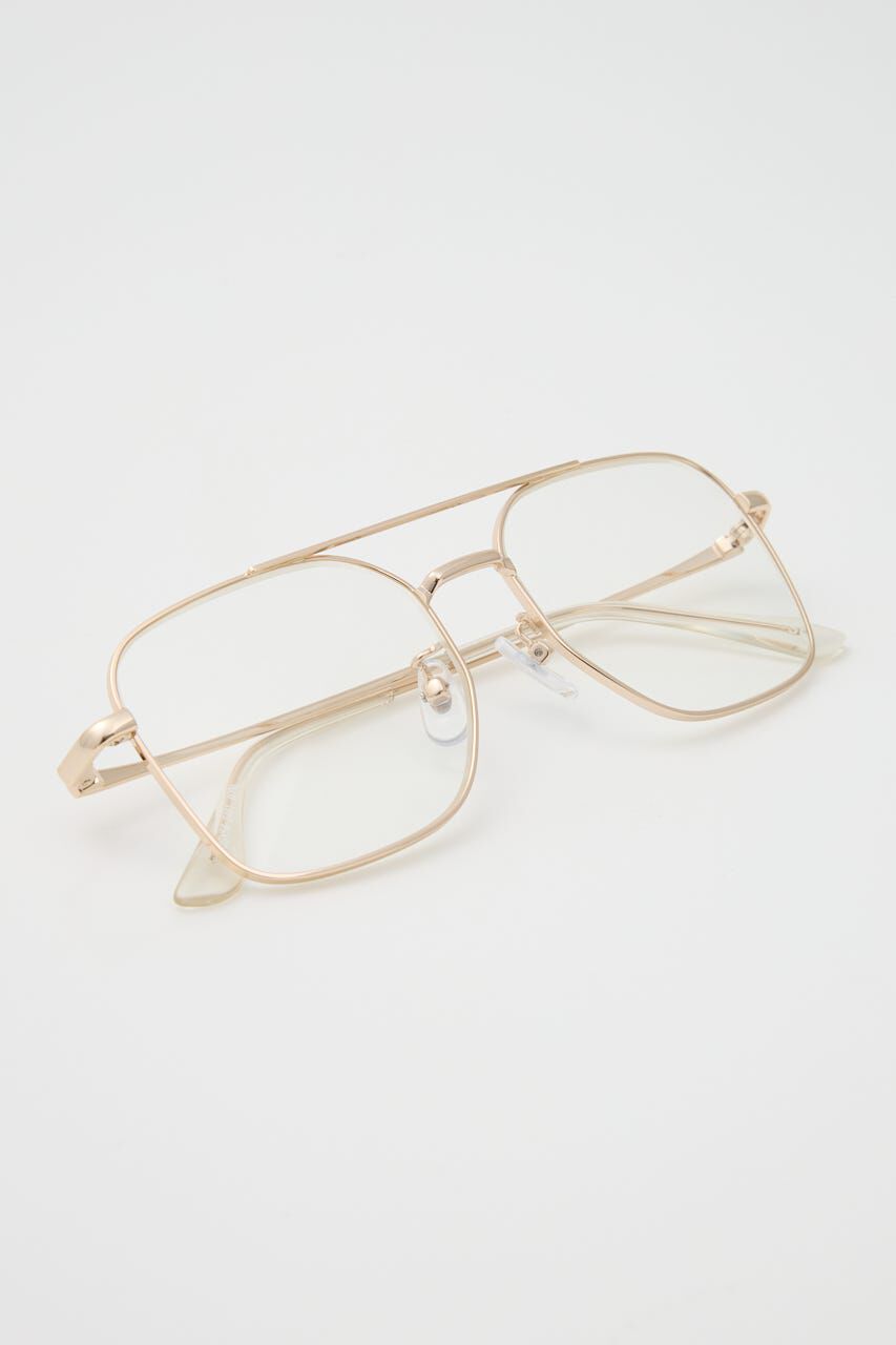 SLY「SQUARE METAL FLAME アイウェア」|メガネ|