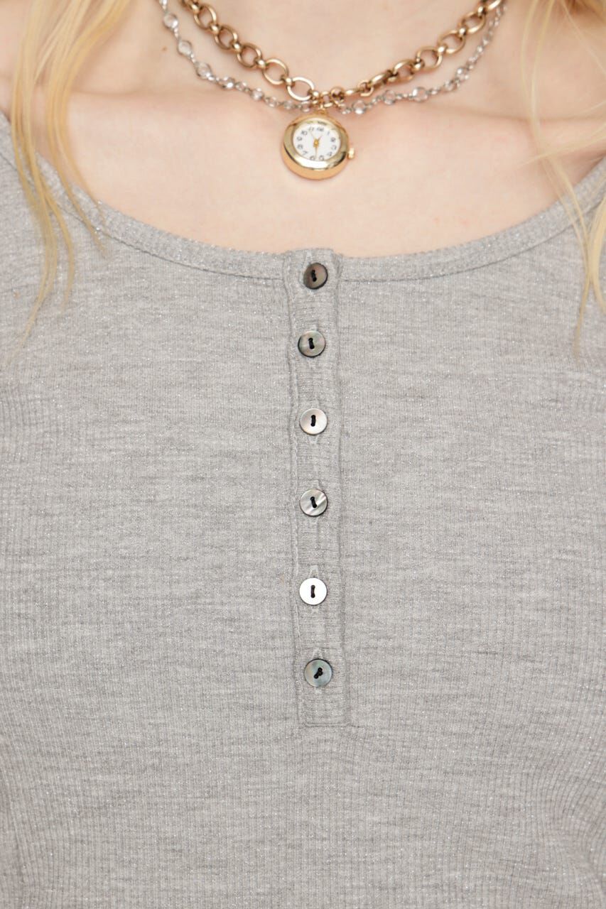 SLY「HENRY NECK CUT トップス」|Tシャツ・カットソー|