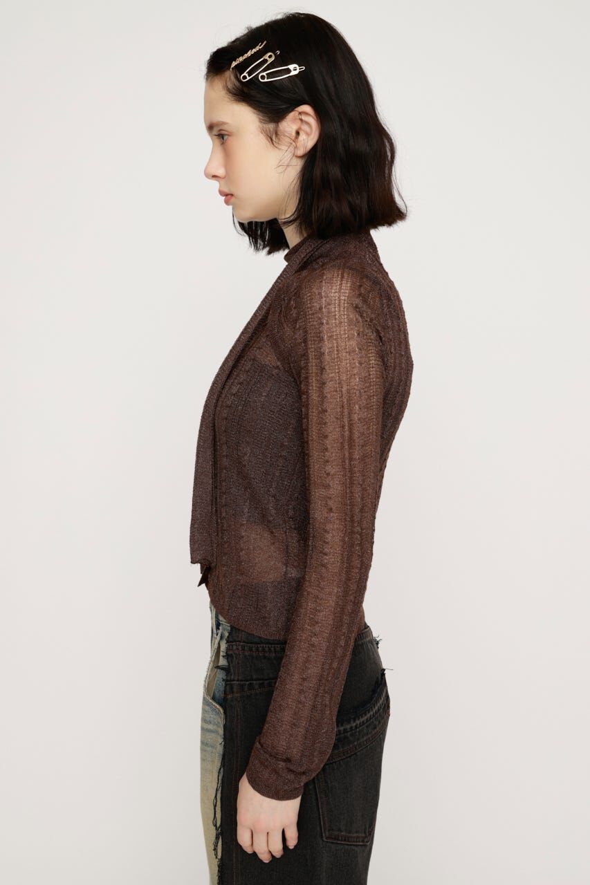 SLY「TIE RIBBON KNIT トップス」|ニット・セーター|