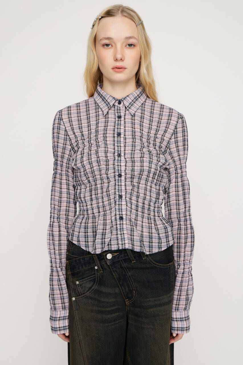 SLY「RANDOM SHIRRING トップス」|シャツ・ブラウス|