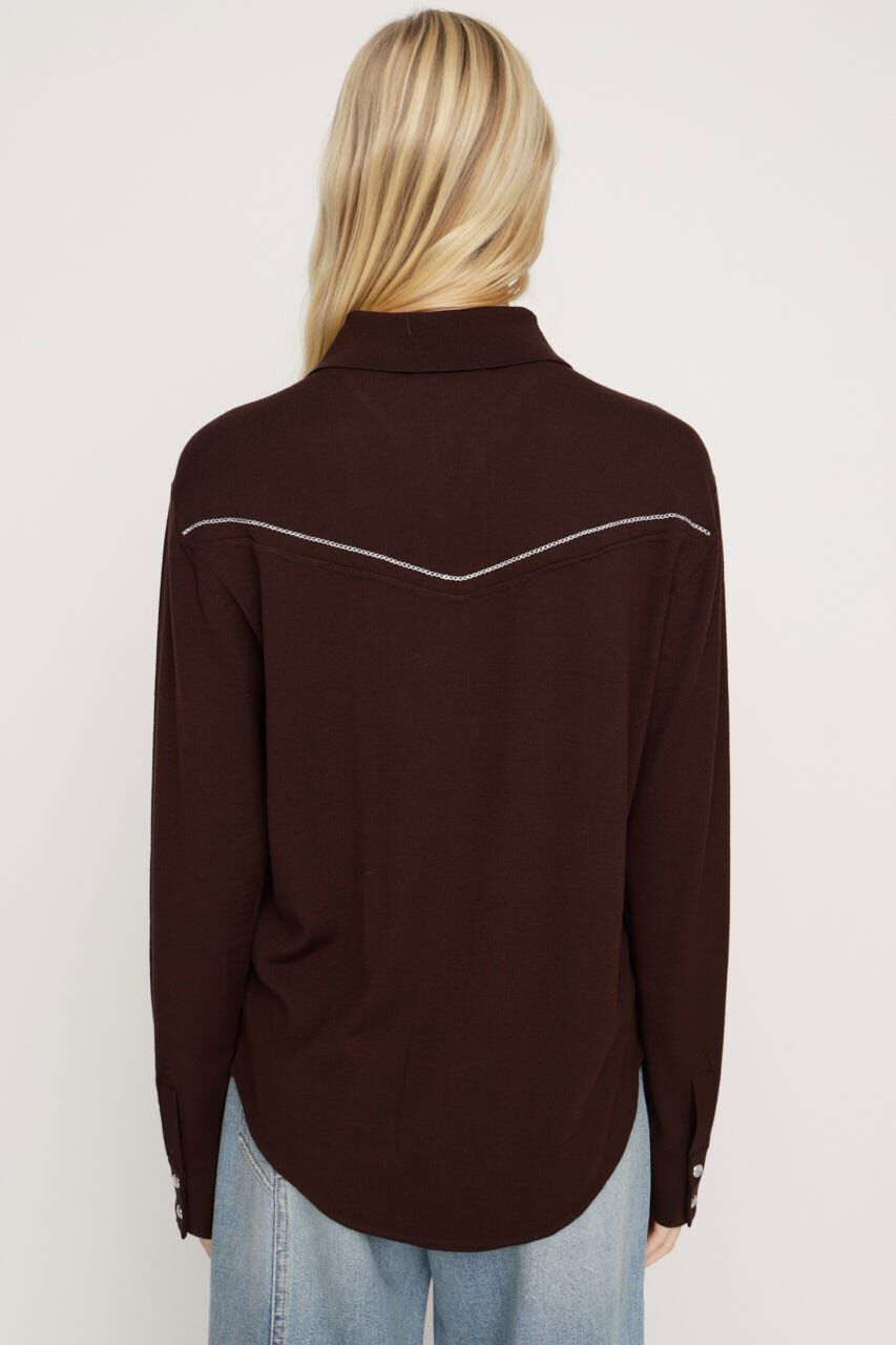 SLY「WESTERN STUDS KNIT シャツ」|シャツ・ブラウス|