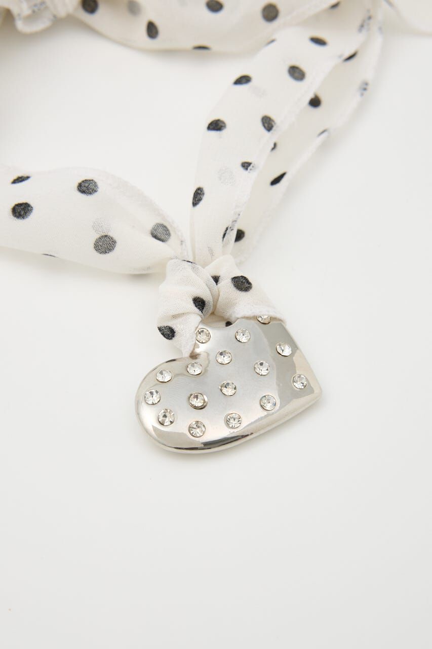 SLY「RHINESTONE HEART チョーカー」|ネックレス|