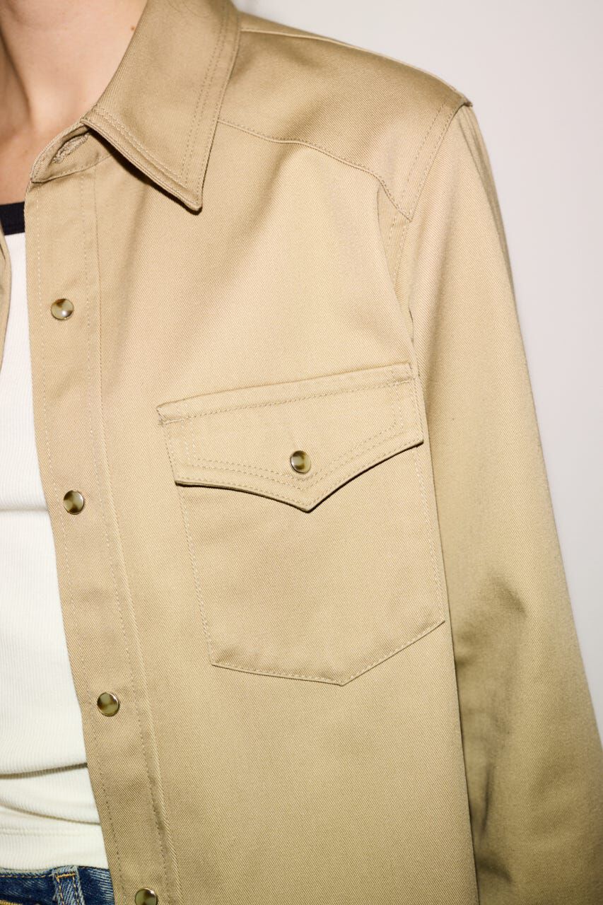 SLY「PK LONG SLEEVE TWILL シャツ」|シャツ・ブラウス|