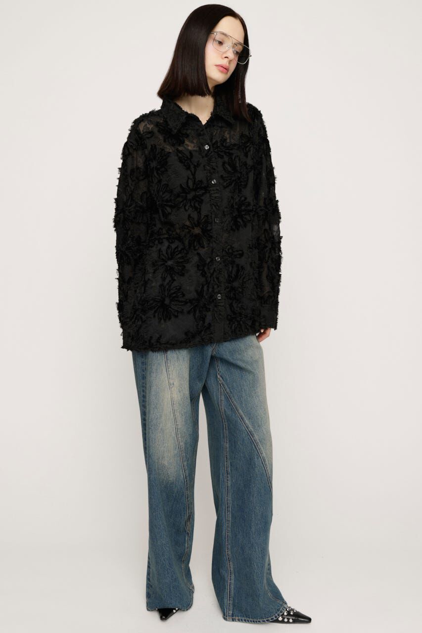 SLY「LOOSE LACE シャツ」|シャツ・ブラウス|