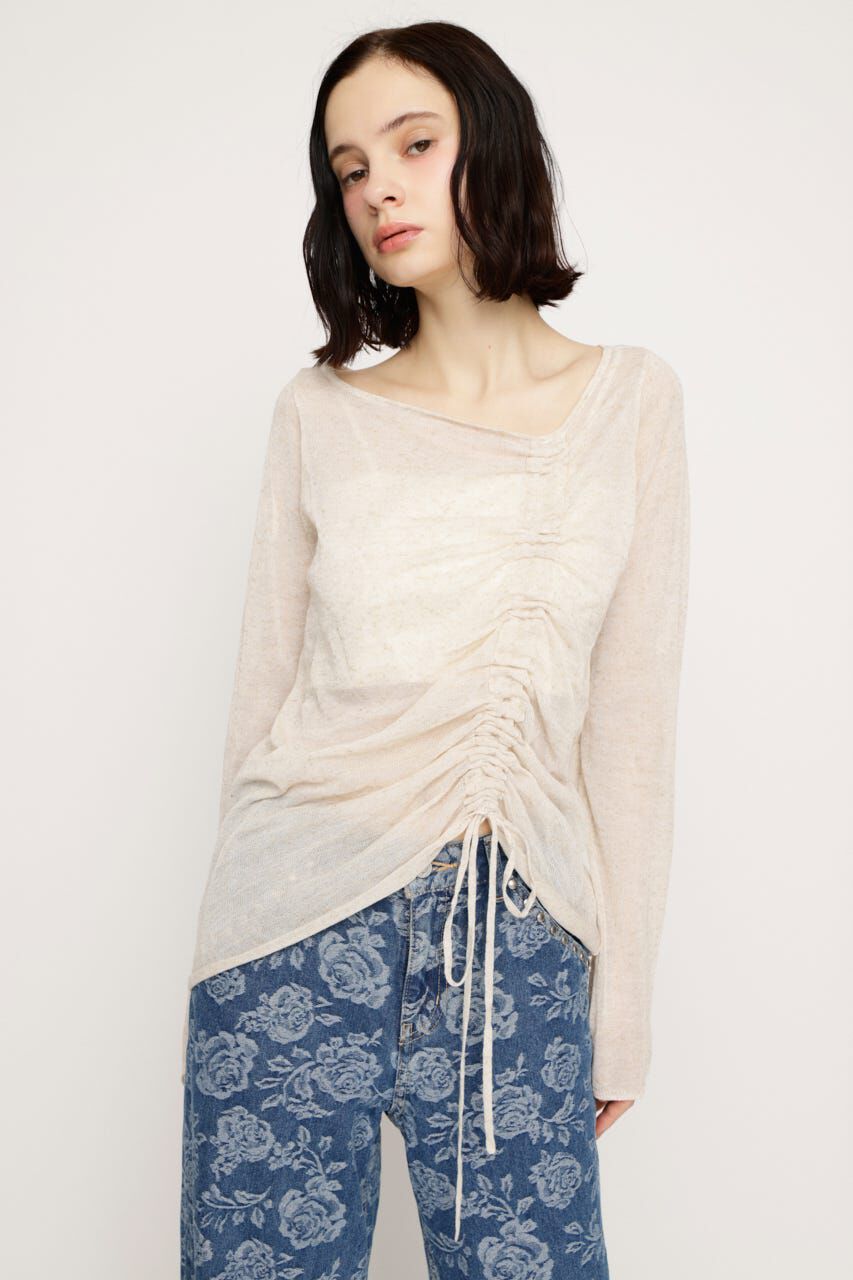 SLY「SHEER KNIT トップス」|ニット・セーター|IVOY3