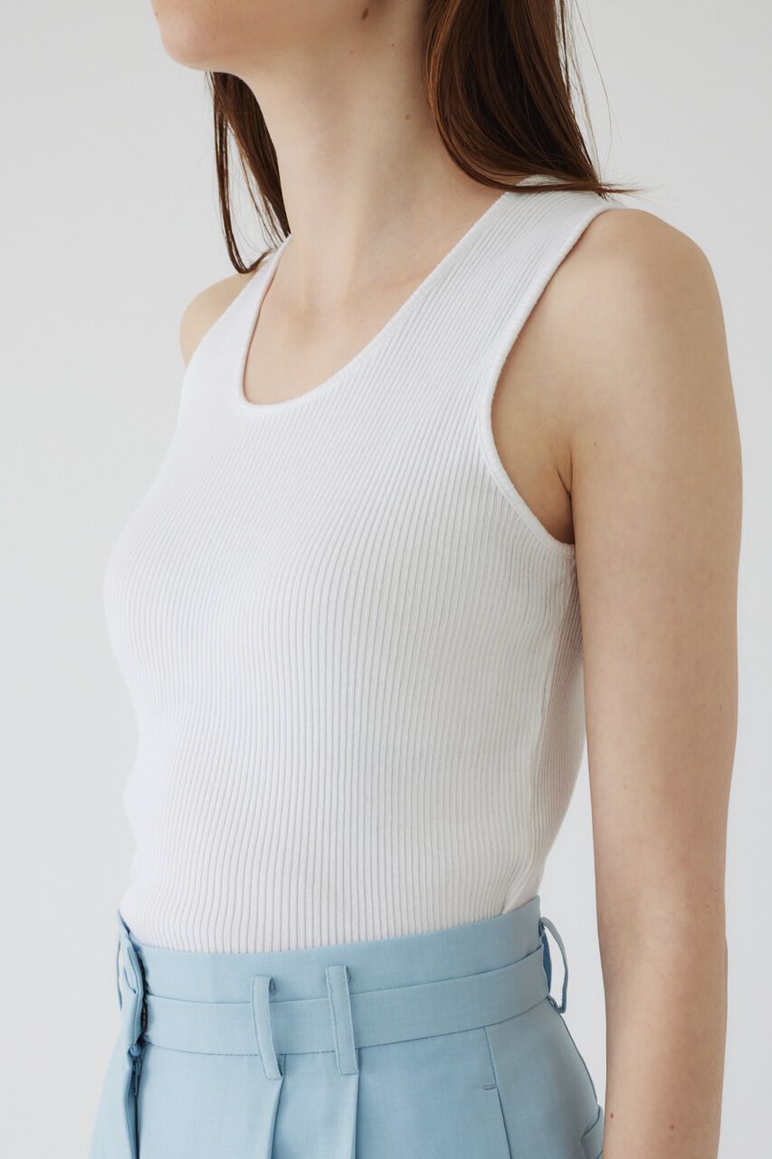 RIM.ARK 「Standard rib tank」|タンクトップ|WHT