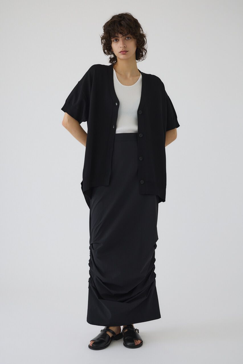 RIM.ARK 「Hem design wide knit CD」|カーディガン|