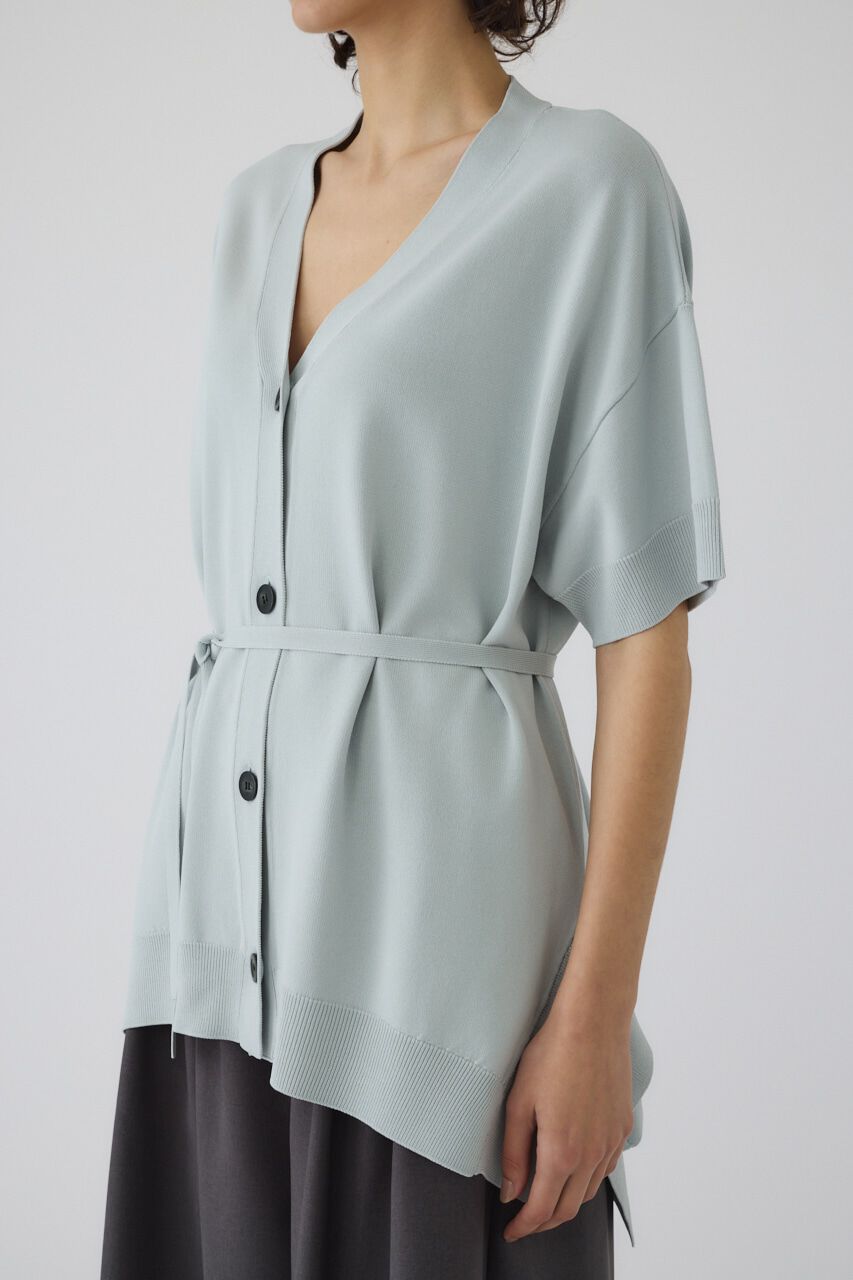 RIM.ARK 「Hem design wide knit CD」|カーディガン|L/BLU1