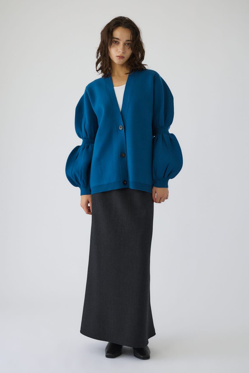 RIM.ARK 「Volume sleeve knit CD」|カーディガン|BLU