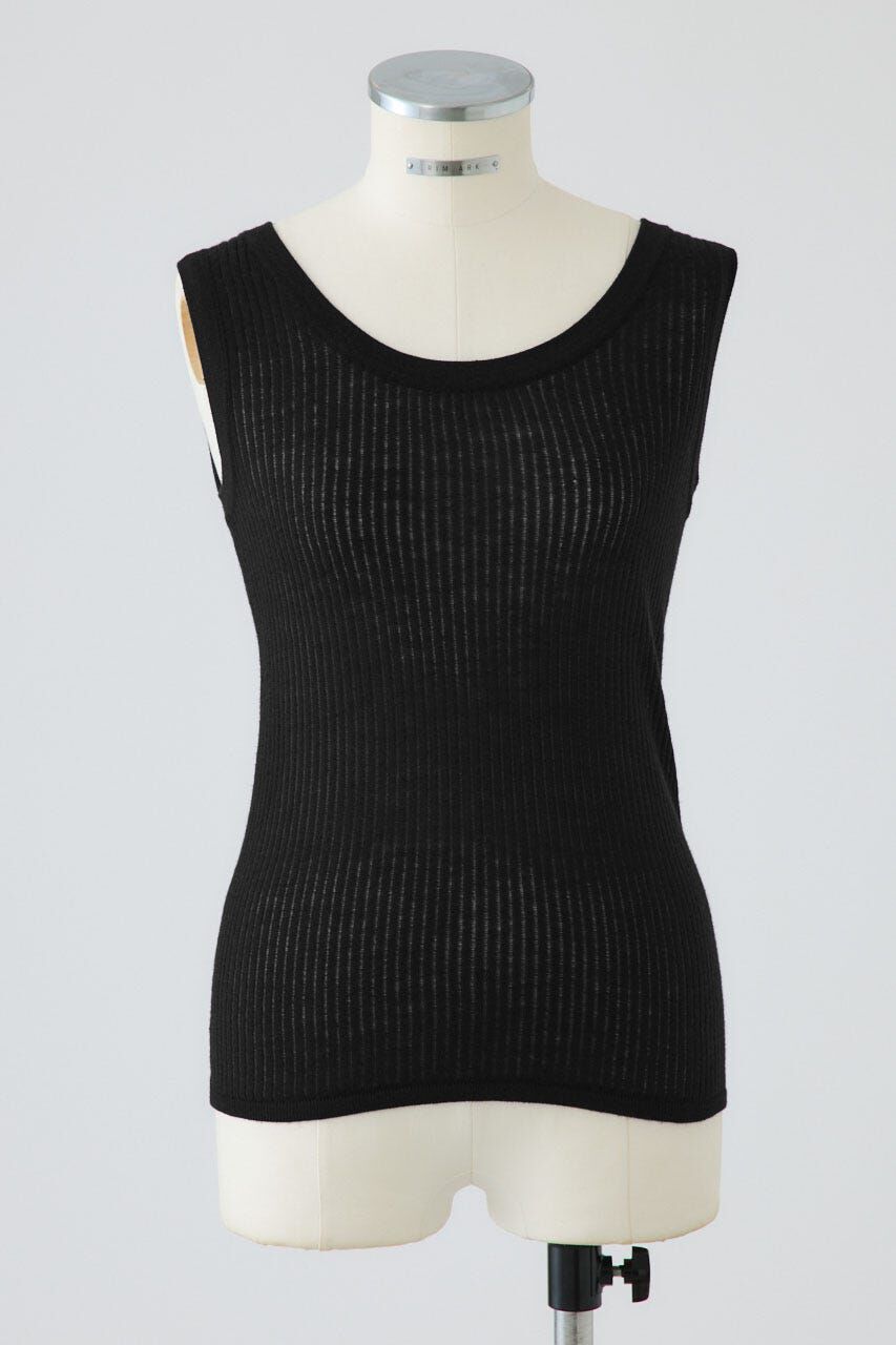 RIM.ARK 「Needle knit tank top」|タンクトップ|BLK