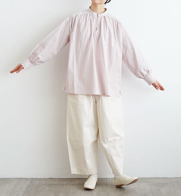 オオカミとフクロウ「フクロウとまひるの月のリリーワルツ&ldquo;ブラウス&rdquo;」|シャツ・ブラウス|