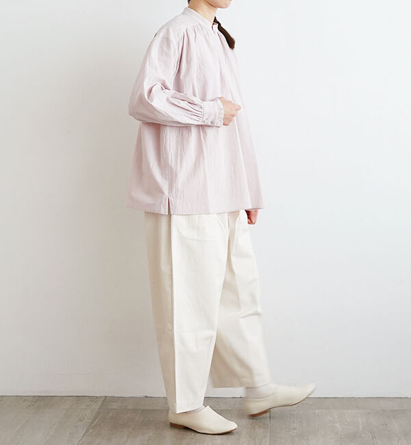 オオカミとフクロウ「フクロウとまひるの月のリリーワルツ&ldquo;ブラウス&rdquo;」|シャツ・ブラウス|