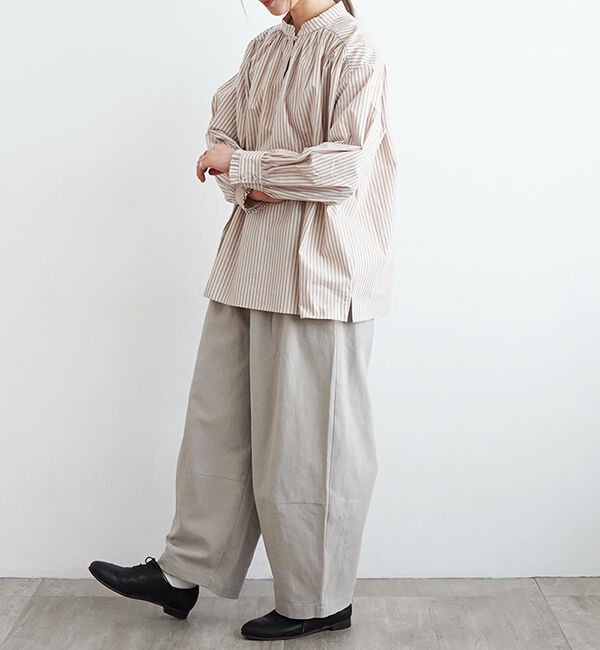 オオカミとフクロウ「フクロウとまひるの月のリリーワルツ&ldquo;ブラウス&rdquo;」|シャツ・ブラウス|