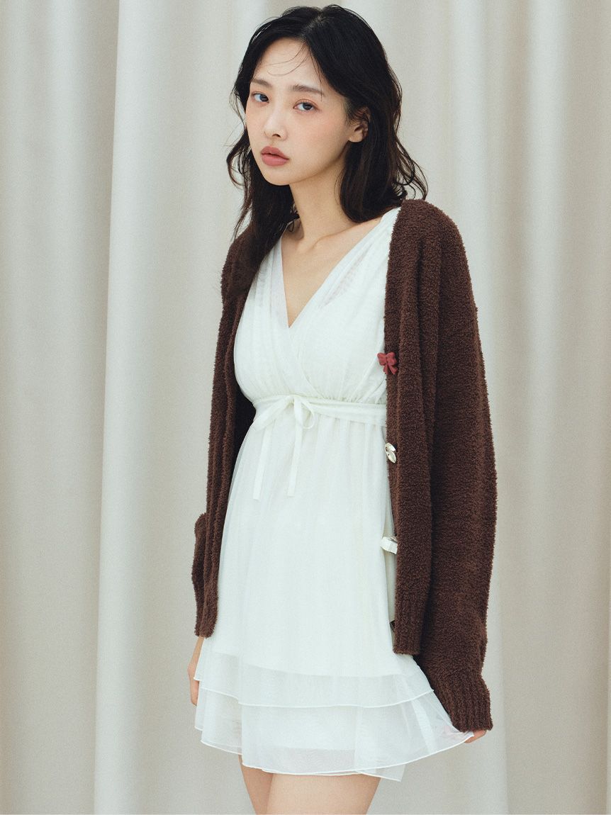 SNIDEL HOME「【Milcrea】ケーキ釦ニットカーディガン」|ルームウェア|