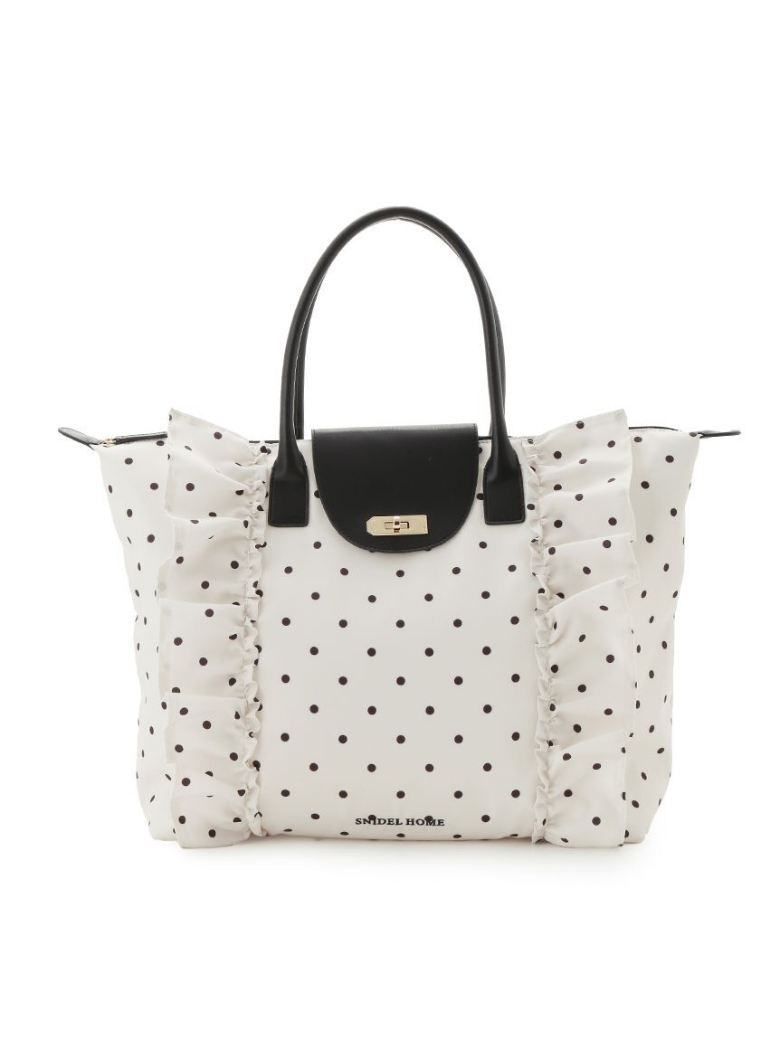 SNIDEL HOME「フリルナイロンバッグ」|ハンドバッグ|