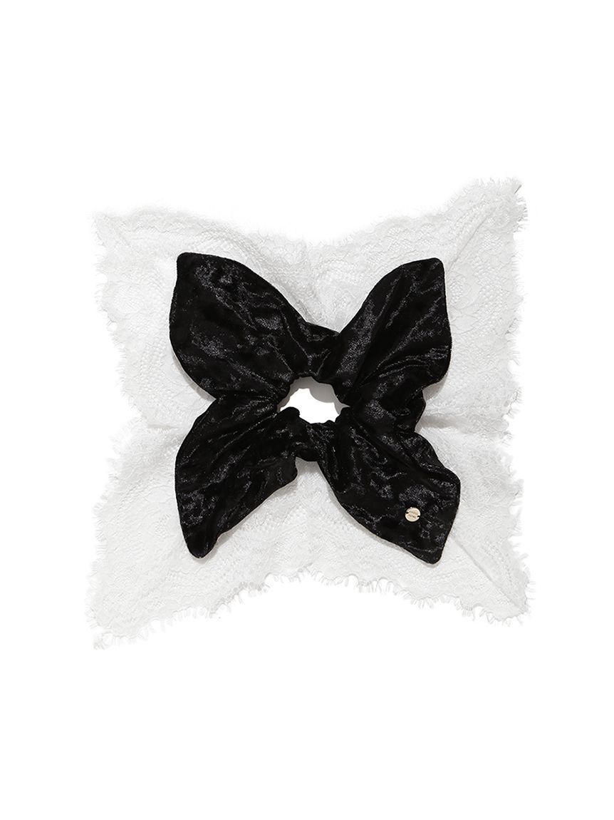 SNIDEL HOME「ベロアレースシュシュ」|その他|BLK