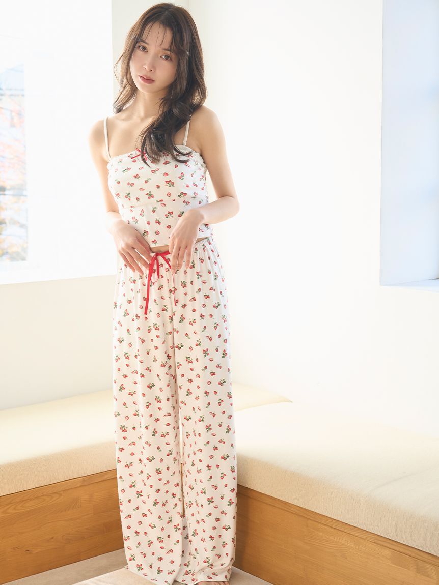 SNIDEL HOME「ストロベリーアイレットロングパンツ」|ルームウェア|