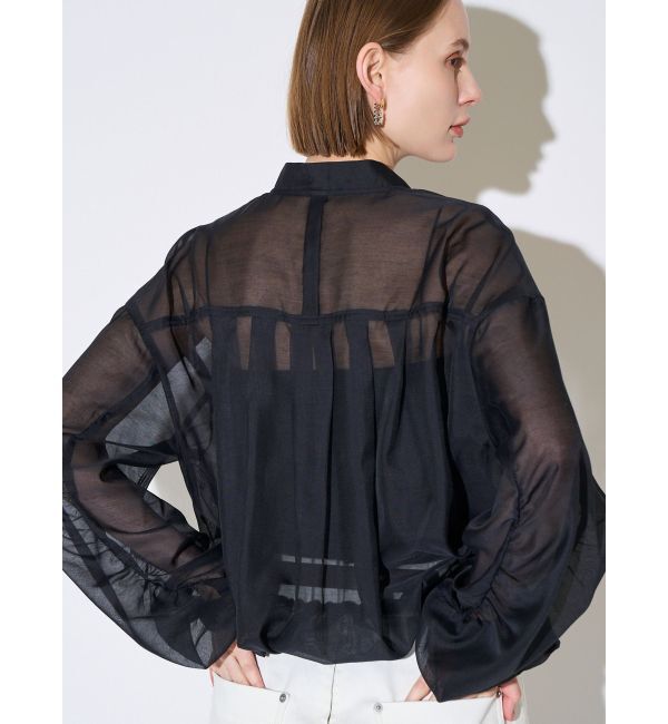 ELENDEEK「BACK TUCK SHEER BZ」|ブルゾン・スタジャン|