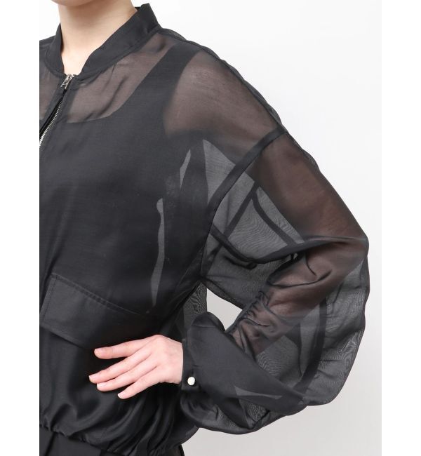 ELENDEEK「BACK TUCK SHEER BZ」|ブルゾン・スタジャン|