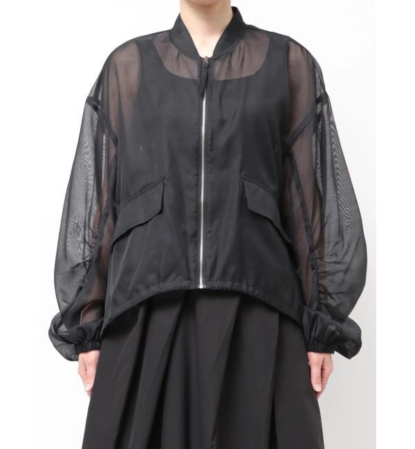 ELENDEEK「BACK TUCK SHEER BZ」|ブルゾン・スタジャン|