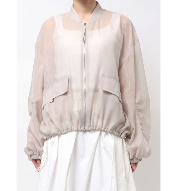 ELENDEEK「BACK TUCK SHEER BZ」|ブルゾン・スタジャン|