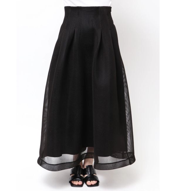 ELENDEEK「MESH BONDING FLARED SK」|スカート|