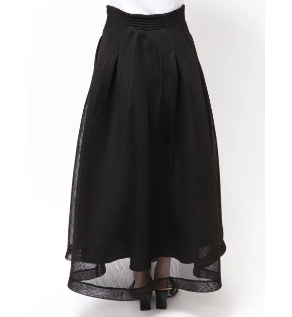 ELENDEEK「MESH BONDING FLARED SK」|スカート|