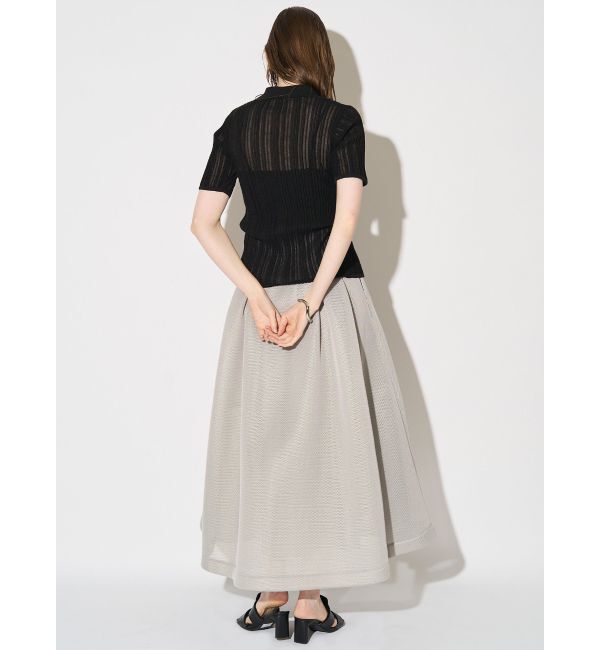 ELENDEEK「SHEER PLEATS KT TOP」|ニット・セーター|