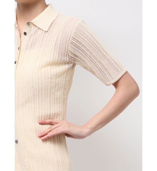 ELENDEEK「SHEER PLEATS KT TOP」|ニット・セーター|