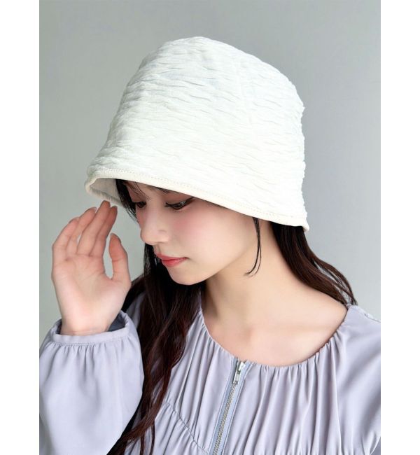 RESEXXY「クリンクルクロシェハット」|ハット|ホワイト