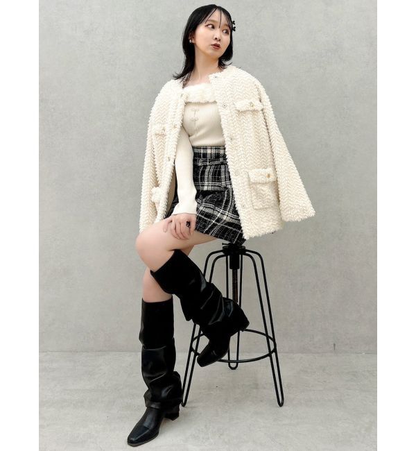 dazzlin「ボアフレンチブルゾン」|ブルゾン・スタジャン|