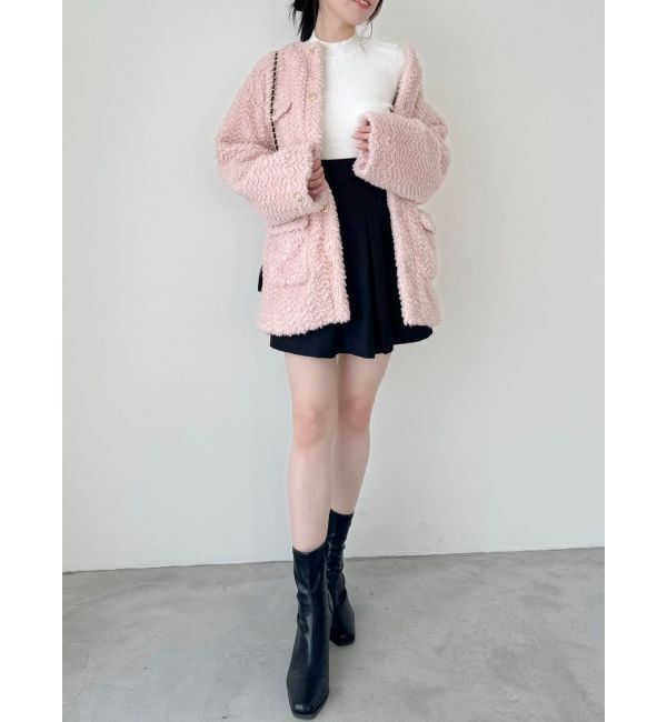 dazzlin「ボアフレンチブルゾン」|ブルゾン・スタジャン|