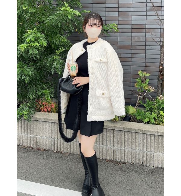 dazzlin「ボアフレンチブルゾン」|ブルゾン・スタジャン|