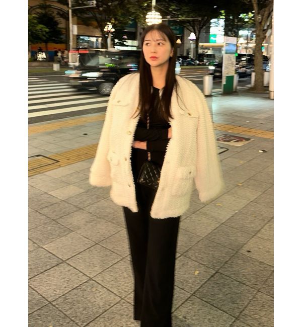 dazzlin「ボアフレンチブルゾン」|ブルゾン・スタジャン|