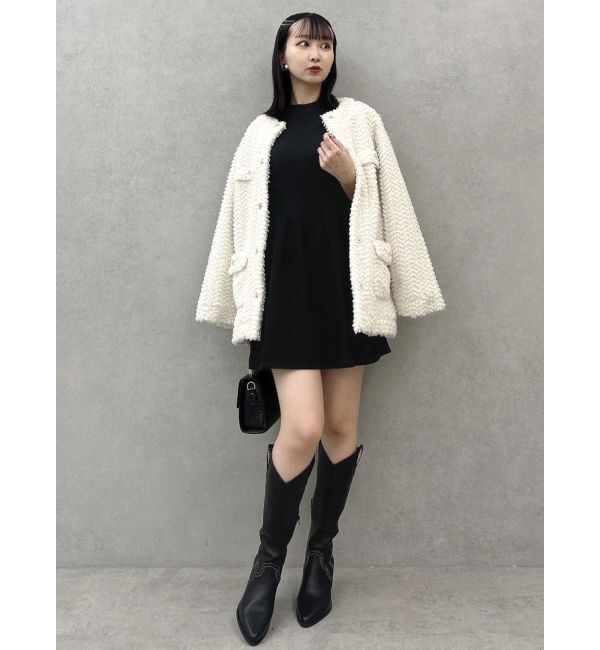 dazzlin「ボアフレンチブルゾン」|ブルゾン・スタジャン|