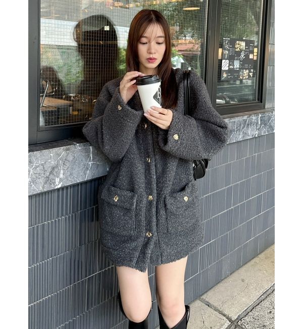 dazzlin「ボアフレンチブルゾン」|ブルゾン・スタジャン|