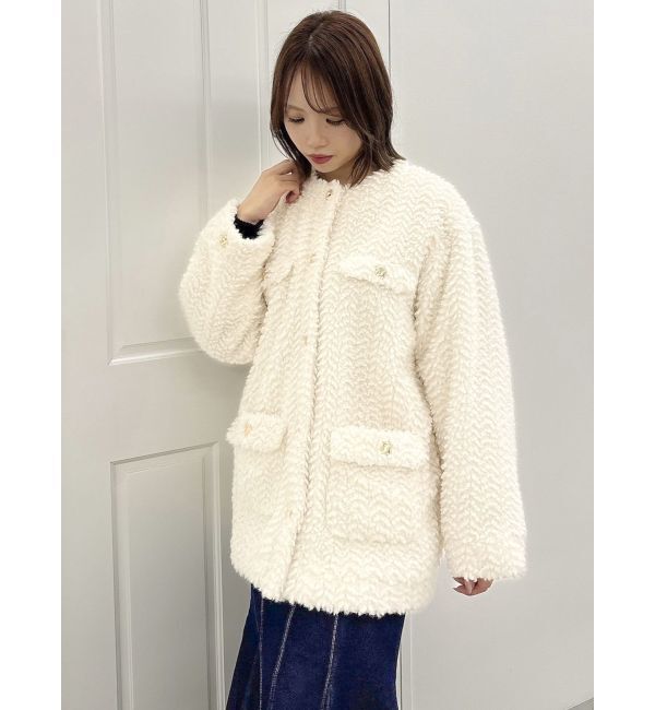 dazzlin「ボアフレンチブルゾン」|ブルゾン・スタジャン|